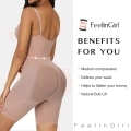 Miniatyrbillede 4 af 5: Komfortabel Helkropsdragt til Kvinder Butt Lifter Sømløs Shapewear til Kvinder Mavekontrol Lår Slankere L/XL