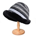 Miniatyrbilde 4 av 4: Fluffy Bucket Hat Tykk og Myk Mote Fiskerhatt Mote Bucket Hat Varm Vinter Fiskerlue Utendørs Vinterhatt for Jenter Kvinner (C) C