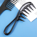 Miniatyrbild 4 av 4: Breda Tandkammar Hårkammar Hajkammar Locktång Hårstyling Tillbehör Professionell Salong Afro Tjock Kam Hållbart Antistatiskt Frisörverktyg Sky Blue