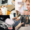 Miniatyrbillede 4 af 5: Rejsemug, Isoleret Kaffe Kop med Lækagesikker Låg - Genanvendelige Kaffe Kopper Rejse - Bil Kaffe Kop - Rustfrit Stål Termokrus, 380ml (Blå) blue
