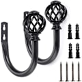 Miniatyrbillede 1 af 5: Et par rede-model metal gardinkroge - letvægts dekorative gardin tiebacks holdbacks metal krog dekorativ krog
