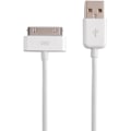 Miniatyrbild 1 av 2: 30-Pin Dock-kabel för iPhone 3G / 3Gs / 4 / 4s för laddning och synkronisering USB 2.0 1 Meter Vit
