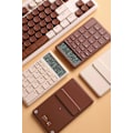 Miniatyrbillede 6 af 6: Beige lomme- og bordregner med lys LCD-skærm og dobbelt strømforsyning, bærbar bordmodel Brown
