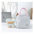 Miniatyrbillede 4 af 5: Frokosttaske Isolerede Frokosttasker til Kvinder, Frokost Køletaske Voksne Vandafvisende Termisk Lækagesikker Frokost Organizer til Børn Mænd Arbejde Picnic (Grå)