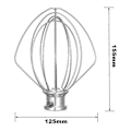 Miniatyrbilde 2 av 2: Visp i rustfritt stål 5k452ww for KitchenAid kjøkkenmaskin