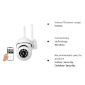 Miniatyrbilde 5 av 5: Sikkerhetskamera Innendørs Utendørs, 1080P WiFi-kamera med Infrarød Nattsyn, Panorering-Vipp 360° Visning, Smart Bevegelsesdeteksjon, 2-veis Lyd, Auto Cruise