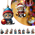 Miniatyrbilde 2 av 4: Katt Julekalender 2024, Julekalender 2024, 24 Dagers Juleteller, Juledekorasjon for Katt-Elskere