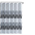 Miniatyrbild 1 av 4: Texturerad Duschdraperi Set, Set med 1 Duschdraperi & 12 Metallkrokar, Rostbeständig, 100% Polyester, Maskintvättbar, Mått 70” X 72”, Grå Grey