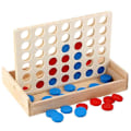 Pikkukuva 1 / 5: Puinen 4 riviä -peli - Klassinen strategiapeli aikuisille ja lapsille