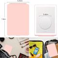 Miniatyrbillede 2 af 2: Led Makeup Spejl, Foldbar 3 Farve Belysning, Bordplade Kosmetisk Spejl Dæmpbar, Belyste Touch Makeup Spejl, Bærbar Foldespejl, Pink Pink