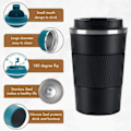 Miniatyrbild 2 av 4: Resemugg svart, 380 ml black
