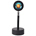 Miniatyrbillede 1 af 5: Solnedgangsprojektionsgulvlampe, Regnbue/Solnedgang Natlys Projektor LED Lampe, 180 Graders Roterende Baggrundslys