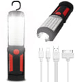 Miniatyrbillede 1 af 5: Inspektionslampe Genopladelig LED-lampe, Genopladelig LED-arbejdslampe med magnetisk LED-lommelygte Inspektionslampe Lampe