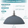 Miniatyrbillede 3 af 5: Akvarium 10cm Brød Luftsten Boble Diffuser Udgivelsesværktøj til Luftpumper Akvarier Spande Damme og DWC Reservoirs