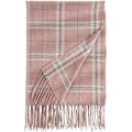 Miniatyrbild 5 av 5: Dam Vinter Tartan Scarf, Lång Vinterscarf, Mjuka Varma Scarfar, Tofssjal, Lång Stola, Julklapp Pink