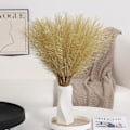 Miniatyrbild 1 av 5: Guld Faux Pampasgräs - 30 st 61 cm Lång Pampasgräs Väggdekor, Mini Konstgjord Pampasgräs för (Guld) gold