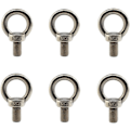Miniatyrbilde 1 av 4: 304 Rustfritt Stål M10 Løfte Rigging Øyebolt Ringformet med Standard Lengde på Gjenger Pakke med 6 stk
