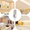 Miniatyrbilde 4 av 4: 10x G4 LED-pærer 12V AC/DC Varmt Hvit 3000K 2W, dimmbare lys - WELLNGS