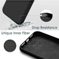 Miniatyrbillede 5 af 5: Silikone Etui til iPhone 11 6.1-Tommer, Silkeblødt Full-Body Beskyttelses Etui, Stødsikkert cover med Mikrofiberforing (Sort)