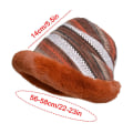 Miniatyrbild 2 av 4: Fluffig Hinkhatt Tjock Mjuk Mode Fiskehatt Mode Hinkhatt Varm Vinter Fiskehatt Beanie Utomhus Vinterhatt för Flickor Kvinnor (B) B