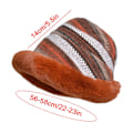 Miniatyrbilde 2 av 4: Fluffy Bucket Hat Tykk og Myk Motefiskerhatt Mote Bucket Hat Varm Vinterfiskerlue Utendørs Vinterhatt for Jenter Kvinner (B) B