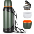 Miniatyrbild 1 av 5: 2,5L Rostfri Isolerad Reseflaska med BPA-fri Mugg - Stor Vakuumflaska Olive green