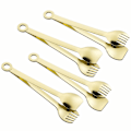 Miniatyrbilde 5 av 5: Premium Små Serveringstenger - 15 cm Appetitttenger i Rustfritt Stål, Sett med 4
