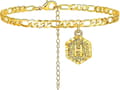 Miniatyrbild 1 av 5: Initial Anklets för Kvinnor Silver Anklet Guld Bokstav Anklet med Initialer Guld Anklets för Kvinnor Initial Anklet Silver Anklets för Kvinnor Initial