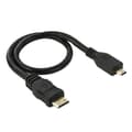 30 cm Mini HDMI Hane till Micro HDMI Hane Adapterkabel