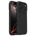 iPhone 17 Pro Max Skal Mjukt Mikrofiberfoder, Flytande Silikon + PC-skydd Black