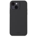Hållande iPhone 15 Mobil Silikon Svart