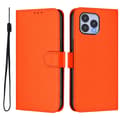 Wiko T60 / Cubot P80 Solid Color PU-deksel - Beskyttende flip-deksel Orange