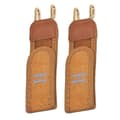 Usynlig taktisk metalkrog elastisk bælte - Unisex spændingsfrit taljebælte til udendørs arbejde & EDC-udstyr Brun 2 stk. Brown 2pcs