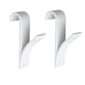 Set med 2 radiator krokar, handdukstork radiator krok, vit plast