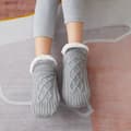 Vinterstrømper Varmestrømper Fluffy Tykke Strømper Innesko B Grå-FD19 Grå 26-31 (Innside 18-21cm) gray 26-31 (inside 18-21cm)