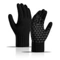 Strikkede Vinterhandsker, Anti-Slip Touchscreen Termisk Fleece Foret Strækhandsker, Mænd & Kvinder