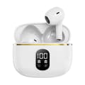 TWS Trådlösa In-Ear Hörlurar ENC, Bluetooth 5.3, LCD-display och Touchkontroller Vit
