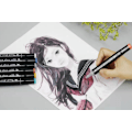 Miniatyrbild 5 av 6: Multipack - Markers med etui - Dubbelsidiga - Flerfärgade pennor 36pcs
