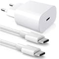 [SC] USB-C Charger 25W - E.F.Connection - for iPhone 17 Pro Max / iPhone 16 - Cable 20W - 1M - White Vit