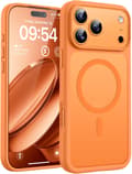 Magnetiskt skal för iPhone 17 Pro Max 6,9 tum, MagSafe-kompatibelt (Orange) iPhone 17 Pro Max