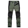 Pikkukuva 2 / 3: Miesten talvi ulkoilmakäyttöön tuulenpitävät pehmeät kuoritakkihousut fleecehousut Armeijan vihreä Army green XL