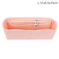 Miniatyrbilde 1 av 5: Multi-lomme kvinneveske i filt Rosa Pink L