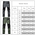 Pikkukuva 3 / 3: Miesten talvi ulkoilmakäyttöön tuulenpitävät pehmeät kuoritakkihousut fleecehousut Armeijan vihreä Army green M