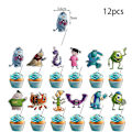 Miniatyrbild 3 av 5: Monsters University temafest dekoration ballonger banderoll tårtdekoration kit