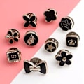 Miniatyrbillede 5 af 5: INF Brosche knapper broche nåle 30-pak model 1 Flerfärgad MultiColor