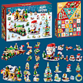 Miniatyrbillede 1 af 2: 2024 24 dages julebyggeklodser Adventskalender, puslespil byggeklodser C