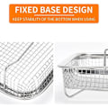 Miniatyrbilde 5 av 5: 1 stekekurv, grillkurv i rustfritt stål, non-stick mesh, ristkurv