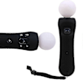 Miniatyrbilde 2 av 4: PC For Playstation Ps Vr Move Motion Controller Sklisikker Silikon Gummi Beskyttelsesetui Svart Blå Rød Happy H [DB] Red
