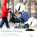 Miniatyrbild 6 av 6: Universellt barnvagnsparasoll 360° Justerbart barnvagnsparasoll UPF 50+ Solskydd Barnvagnsparasoll med Justerbar Klämma