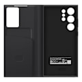 Miniatyrbillede 4 af 4: Wallet case til Galaxy S23 Ultra med kortslot, beskyttende skal, touchscreen, sort